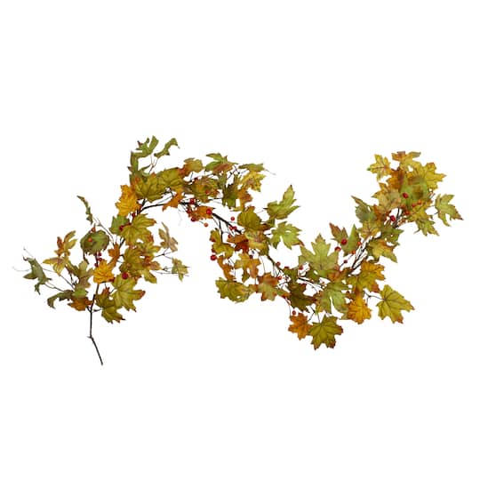 5ft. Leaves &#x26; Berries Thanksgiving Garland